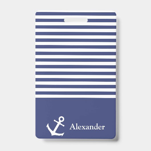 Name-Seeanker-Abzeichen Ausweis (Vorderseite)