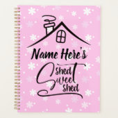 Name Shed Sweet Shed Pink White Floral hinzufügen Planer (Vorderseite)