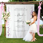 Name Sign for Wedding, Wedding Backdrop Sign Wandteppich