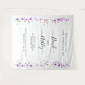 Name Sign for Wedding, Wedding Backdrop Sign Wandteppich (Vorderseite (Horizontal))