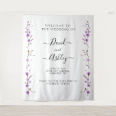 Name Sign for Wedding, Wedding Backdrop Sign Wandteppich (Vorderseite)