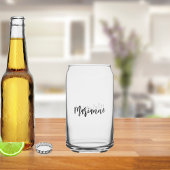 Name-Skript elegant Dosenglas