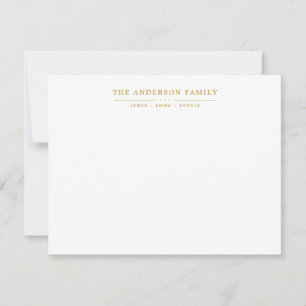 Name SkriptImitate für die Familie Gold Typografy  Mitteilungskarte