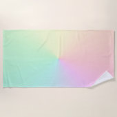 Name Skripttext Med Gradient Ombre Rainbow Strandtuch (Vorderseite)