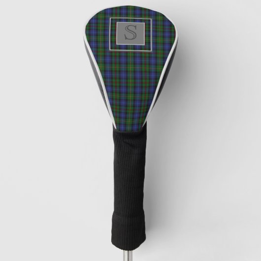 Name SMITH TARTAN Monogramm Buchstaben S Geschenke Golf Headcover (Vorderseite)