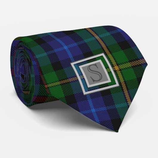 Name SMITH TARTAN Monogramm Buchstaben S Geschenke Krawatte (Gerollt)