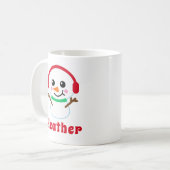 Name Snowman Kaffeetasse (Vorderseite Links)
