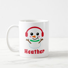 Name Snowman Kaffeetasse