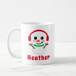 Name Snowman Kaffeetasse
