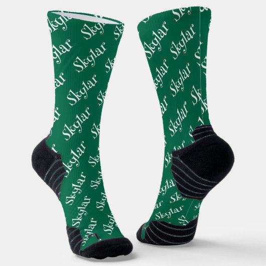 Name Socken (Gewinkelt)