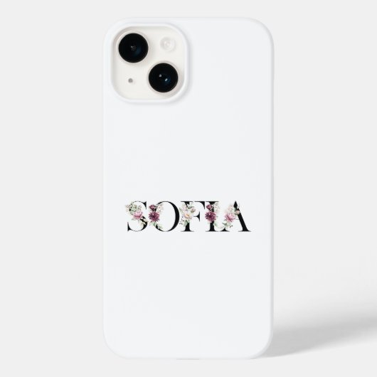 Name Sofia. Case-Mate iPhone Hülle (Rückseite)