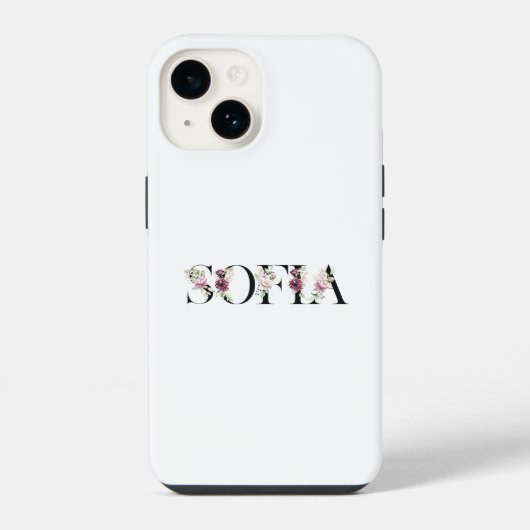 Name Sofia. iPhone Hülle (Rückseite)