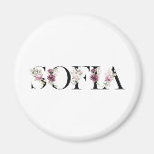 Name Sofia. Magnet (Vorne)