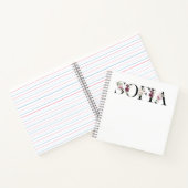 Name Sofia.Mein Name ist Sofia. Notizblock (Innenseite)