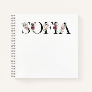 Name Sofia.Mein Name ist Sofia. Notizblock