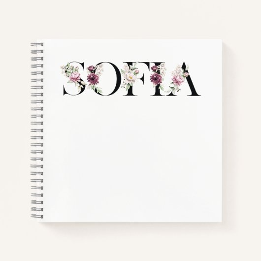 Name Sofia.Mein Name ist Sofia. Notizblock (Vorderseite)