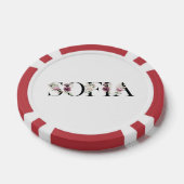 Name Sofia. Mein Name ist Sofia Pokerchips (Einzeln)