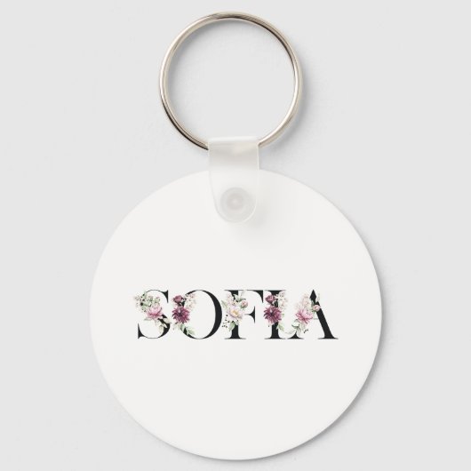 Name Sofia. Schlüsselanhänger (Vorderseite)