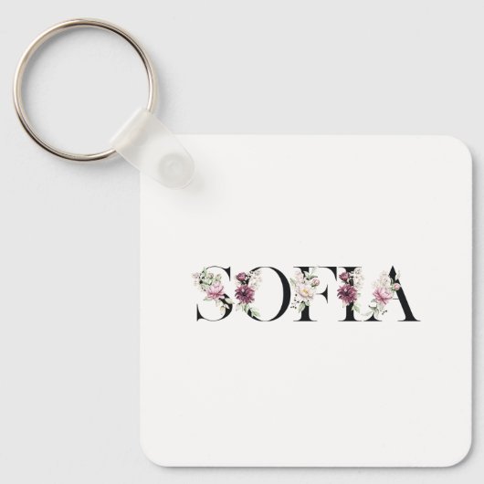Name Sofia. Schlüsselanhänger (Vorderseite)