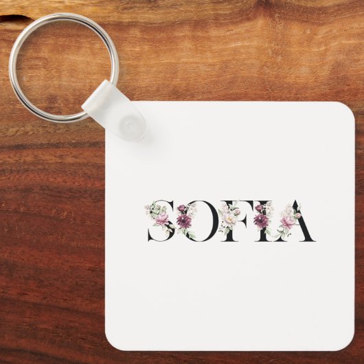 Name Sofia. Schlüsselanhänger (Vorderseite)