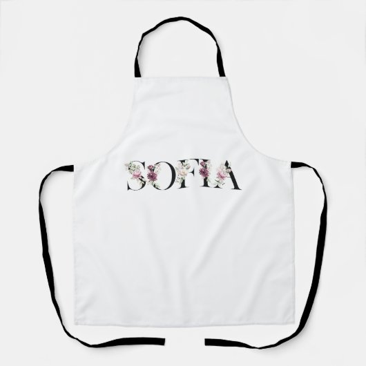 Name Sofia. Schürze (Vorderseite)