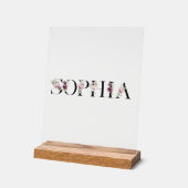 Name Sophia Acrylschild (Winkel)