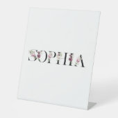 Name Sophia Sockelschild (Vorderseite)