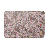 Name Spaß neutrales Brustmuster Badematte (Vorderseite)