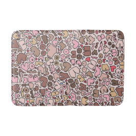 Name Spaß neutrales Brustmuster Badematte