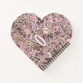 Name Spaß neutrales Brustmuster Notizblock (Rückseite)