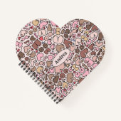 Name Spaß neutrales Brustmuster Notizblock (Vorderseite)