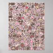 Name Spaß neutrales Brustmuster Poster (Vorne)