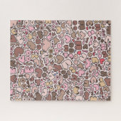 Name Spaß neutrales Brustmuster Puzzle (Horizontal)