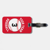 Name, Spielernummer und Farbe des benutzerdefinier Gepäckanhänger (Rückseite horizontal)