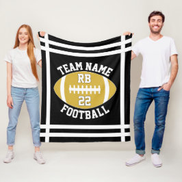 Name, Spielposition und Anzahl der Gold Football T Fleecedecke