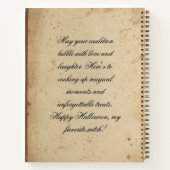 Name Spooky Halloween Hexenbrauenfutterrezept Buch (Rückseite)