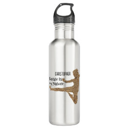 Name Sports Kids Karate Martial Arts Wasserflasche Edelstahlflasche