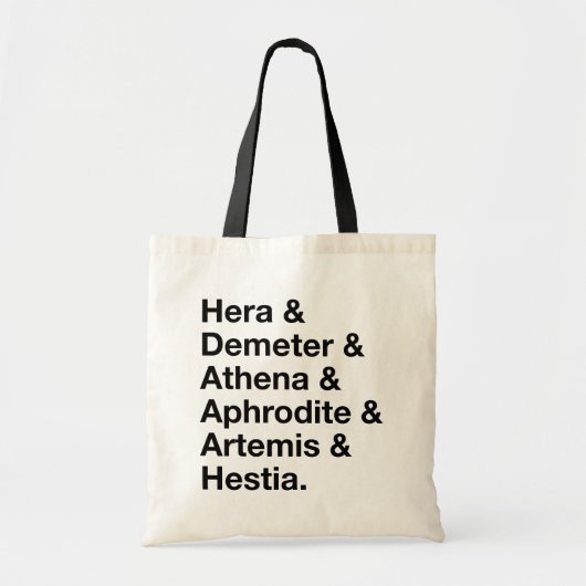 Name Stack der zwölf Götter der griechischen Mytho Tragetasche (Vorne)