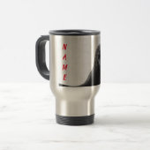 NAME STAINLESS STAEL TASSE JAPANESISCHER DRUCK (Vorderseite Links)