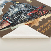 Name Steam Train Motor Fantasy Painting hinzufügen Sherpadecke (3/4)