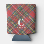 Name, Stewart Tartan Kariert 12oz Dosenkühler (Rückseite)