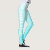 Name | Stilvolle 5 Electric Blue Shades Blocks Leggings (Rechts)