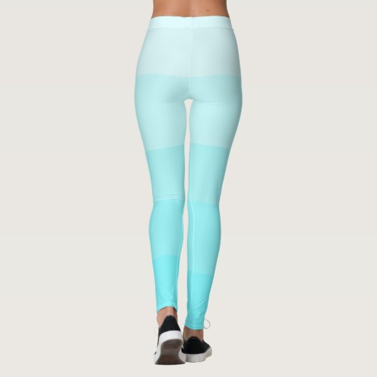 Name | Stilvolle 5 Electric Blue Shades Blocks Leggings (Rückseite)