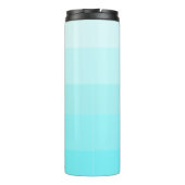 Name | Stilvolle 5 Electric Blue Shades Blocks Thermosbecher (Rückseite)