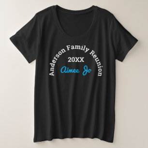 Name    Stilvolle passende schwarze Familienzusamm Große Größe T-Shirt