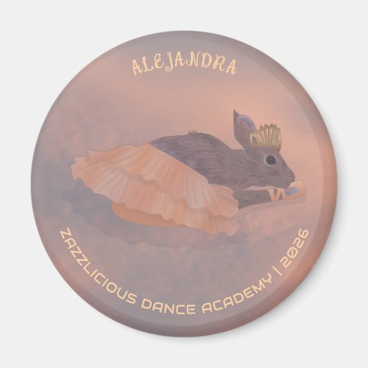 Name Studio Adorable Ballerina Bunny Magnet (Vorne)