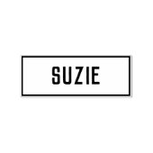 Name Suzie Gummistempel (Prägung)