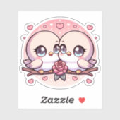 Name: Sweet Lovebirds Aufkleber (Blatt)