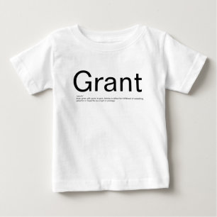 Name T - Shirt, Zuschuss Baby T-shirt