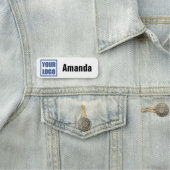 Name-Tag-Abzeichen-Vorlage für Firmenlogos Namensschild (Beispiel)